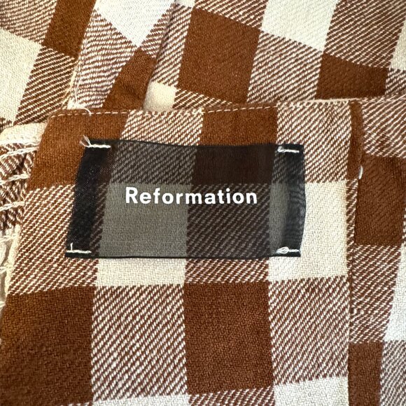 Reformation Gingham Romper - Size 8 - Picture 7 of 10